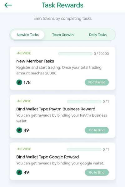 Link Pay Task Rewards